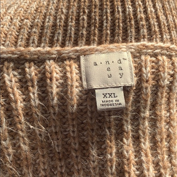 A new day tan cowl turtleneck sweater dress xxl - Picture 2 of 5